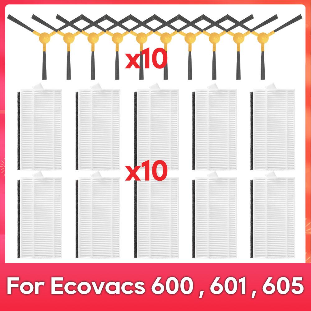 Fit For ( Ecovacs DEEBOT 600, DO3G, 601, 605 ) Robot Vacuums Roller Side Brush Cover Filter Replacement Spare Part Accessory