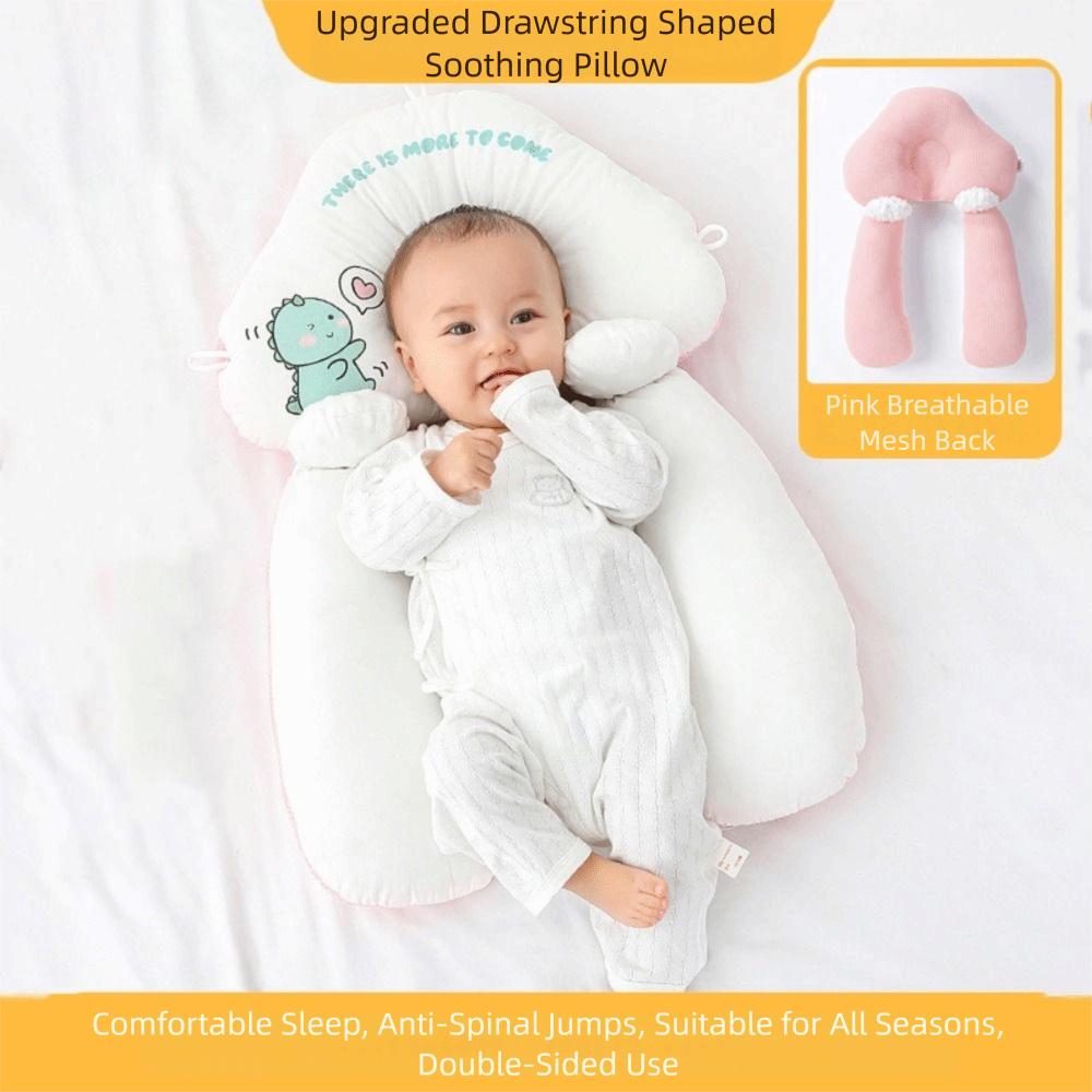 All-Season Material Newborn Soothing Pillow Drawstring Design Anti-Startle Pillow Newborn Care
