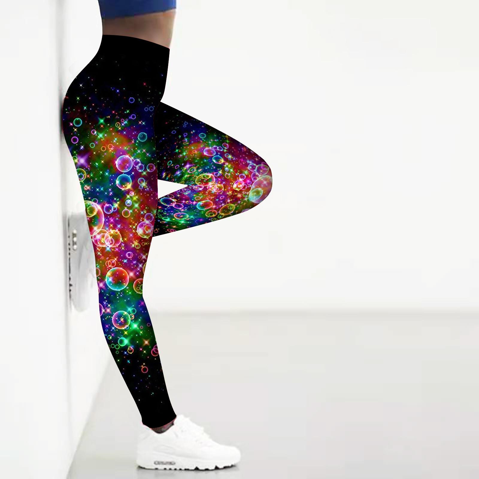 

Женские леггинсы для йоги с золотым принтом звезд, эластичные, для фитнеса, бега, спортзала, спорта и активного отдыха XS красный