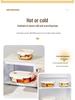 Xilekou Microwave-Safe Glass Lunch and Bento Box for Office & Takeaway