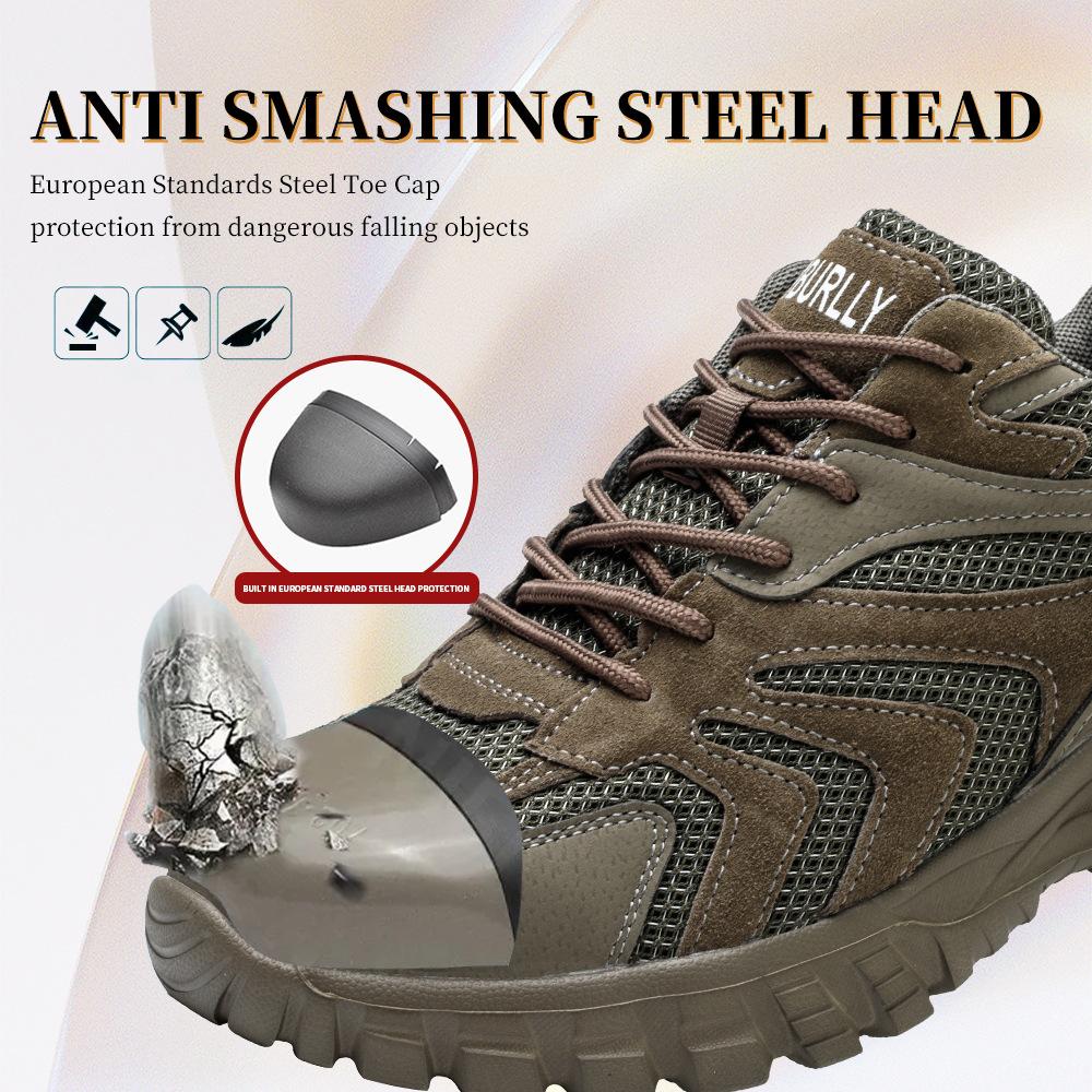 Labor insurance shoes, four-season anti-smashing and anti-piercing, lightweight and comfortable safety shoes