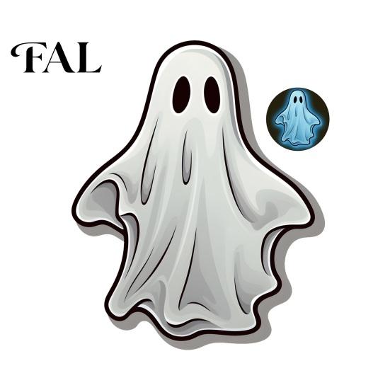 DIY Ghost Scene Wall Murals Luminous Stickers for Halloween Decoration, Glow in The Dark PVC Decals Indoor Outdoor Glass Door Windows And