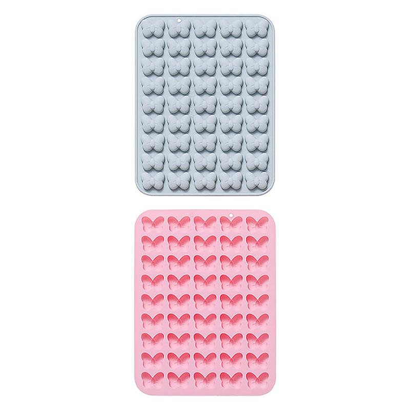 1 Pezzo 45 Cavità Stampini per Caramelle Gommose a Forma di Fiocco Silicone Antiaderente Farfalla Cravatta Stampini in Silicone Per Fai da Te Caramelle Gommose Cioccolato Gelatina Ghiaccio