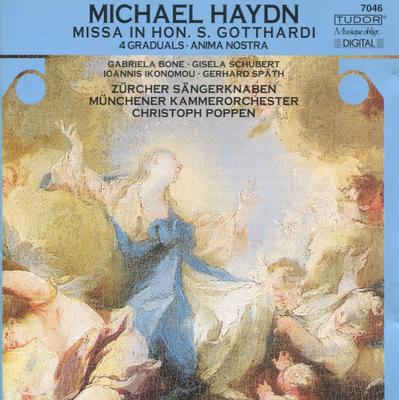 CD MICHAEL HAYDN, GABRIELA BONE, GISEL - Missa In Hon. S. Gotthardi • 4 Grader 7046 Tudor 1998 Sverige Klassisk Begagnad
