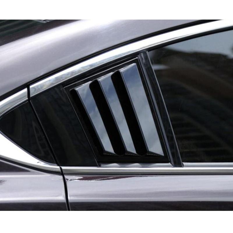 For Mazda6 Mazda 6 Atenza 2014 2015 2016 2017 2018  Sticker Cover Rear Spoiler Side Triangle Wing Window Bezel Trim Frame