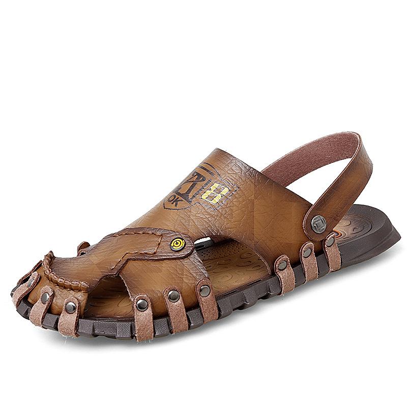 2021 Outdoor Dual-use Summer New Breathable Comfortable Fashionable Personalized Casual Shoes Foot Cover Retro Large Size 47 Sandals