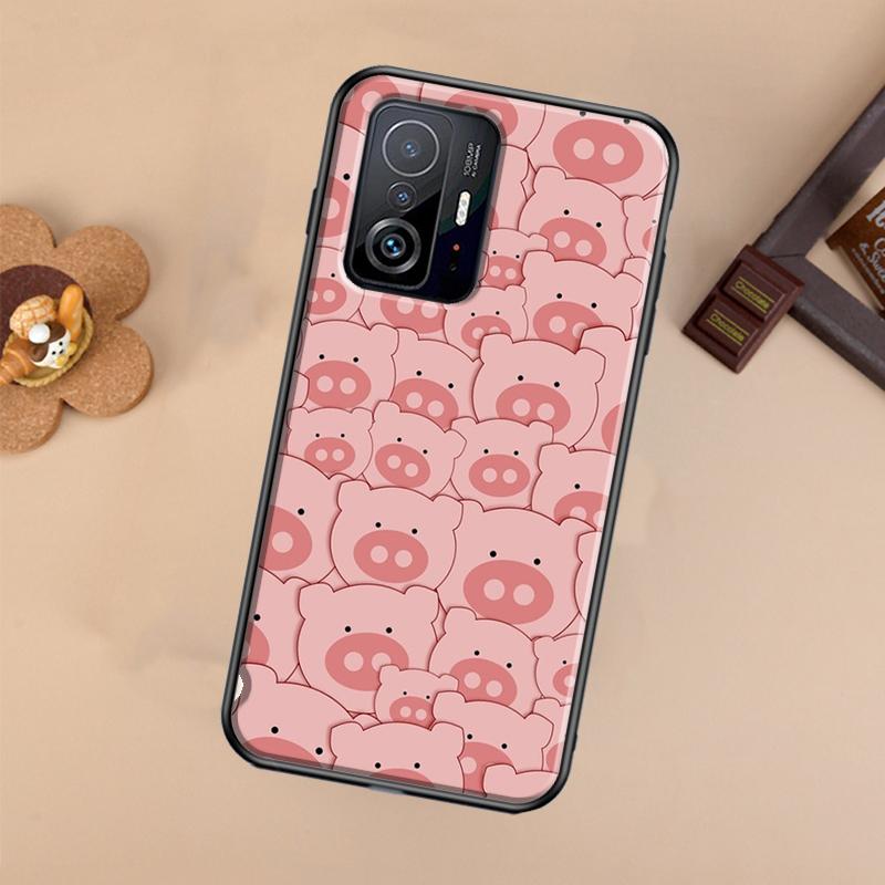 Cute Pink Pig Case For Xiaomi 13 14 Ultra 11T 12T 13T 14T Pro POCO X7 Pro X3 X5 X6 F3 F5 F6 M6 Pro Cover