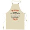 Kitchen Apron - Planetee - An Equally Great Intern - Thick Cotton - Humorous Print Made In France
