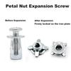 M4 M6 Jack Nuts Screw Petal Screws Anchors Metal Rivet Petal Expansion Plugs Lock Bolt Board Wall Fastener Expansion Clamp