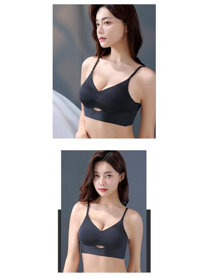 Beautiful Backless Seamless Ice Silk Bra - Women's Thin Summer Wire-Free Push-Up Design
