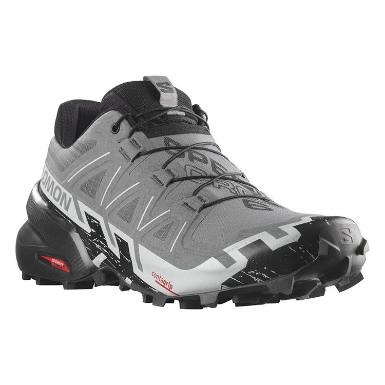 Salomon Speedcross 6 Nylon Trail Running Shoes Men Shoes Gray Black 417380