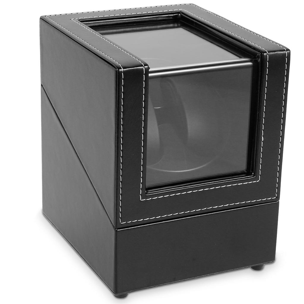 Automatic Single Watch Winder Noiseless Watch Winder for Business Motor leather Watch Rotator AC Adapter