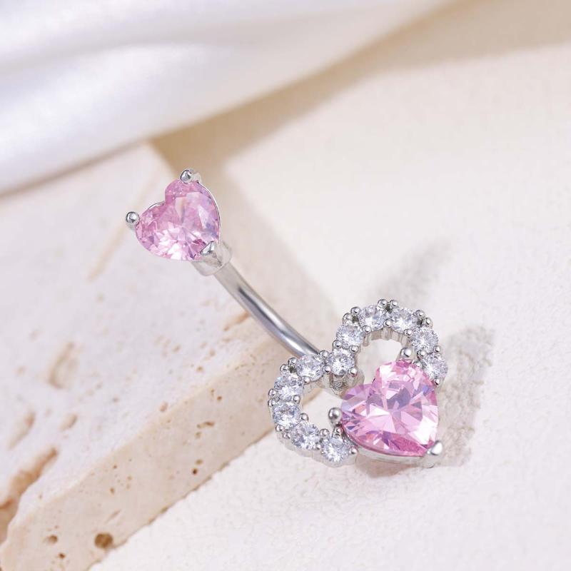 1Pcs 2026 Creative Heart-Shaped Spider Belly Button Ring – Stylish, Trendy Navel Piercing Jewelry