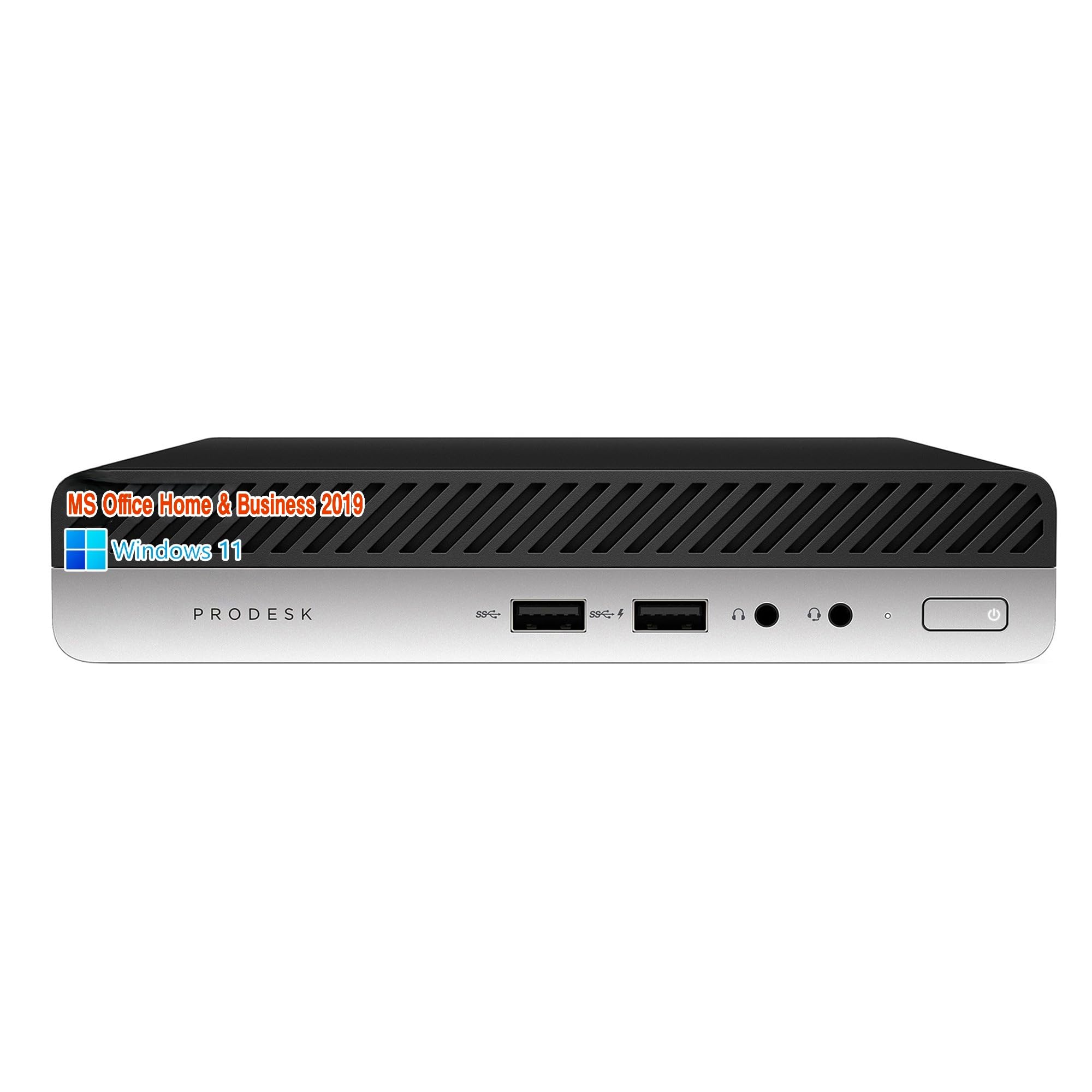 

Міні-ПК HP 400G4 8-го покоління Windows 11 Pro MS Office Home Business 2019 Bluetooth Wajun 8 ГБ ОЗП Великої ємності 1 ТБ SSD [Відновлений] / i3-8100T /