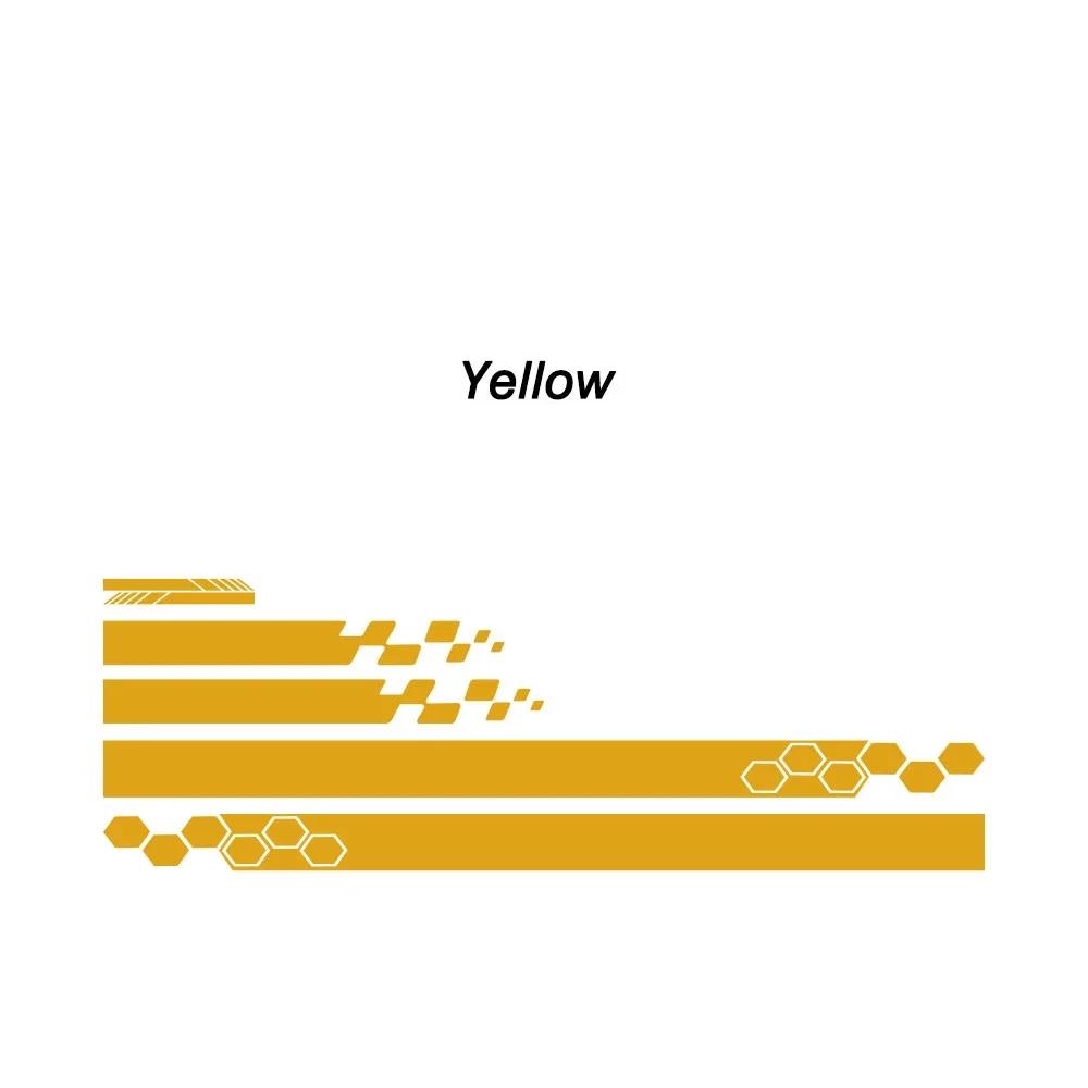 5PCS Universal Car Styling Side Skirts Hood Rearview Mirrors Decorative Auto Body Racing Sports Decals Car DIY Stripe Sticker