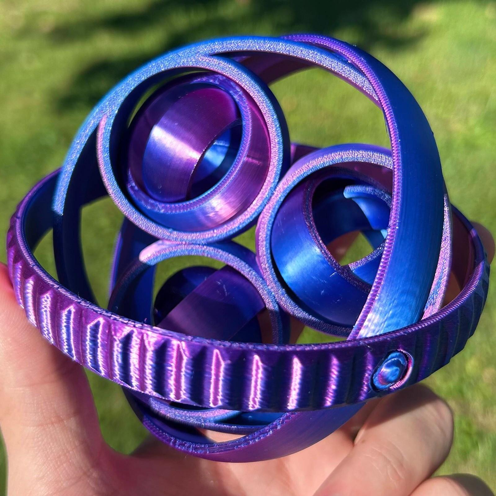 

Новая декомпрессионная спиральная шестерня, напечатанная на 3D-принтере One Size фиолетовый