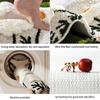 Floral Tufted Bathroom Rug Absorbent Anti Slip Faux Cashmere Carpet For Home Floor Decor Bedroom Entryway Quick Dry Mat