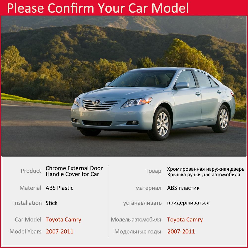 For Toyota Camry Daihatsu Altis XV40 2007 2008 2009 2010 2011 Luxuriou Chrome Door Handle Cover Trim Car Set Styling Accessories