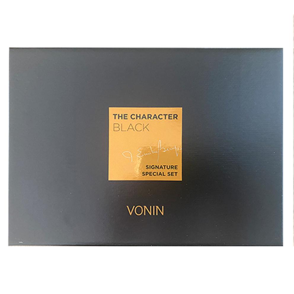 BONIN The Character Black Signature 2-Piece Set for Men (Skin + Emulsion) + All-in-One Cleanser
