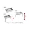 Captain Stag (CAPTAIN STAG) Barbecue Stove Barbecue Grill BBQ Stainless Steel Family Grill 450 [For 3 to 4 People] 2 High/Low Height Levels Easy
