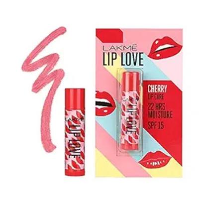 LAKMÉ Lip Love Spf 15 Lippenbalsam für weiche, glatte und mit Feuchtigkeit versorgte Lippen, 4,5 g, Kirsche, 1 Stück