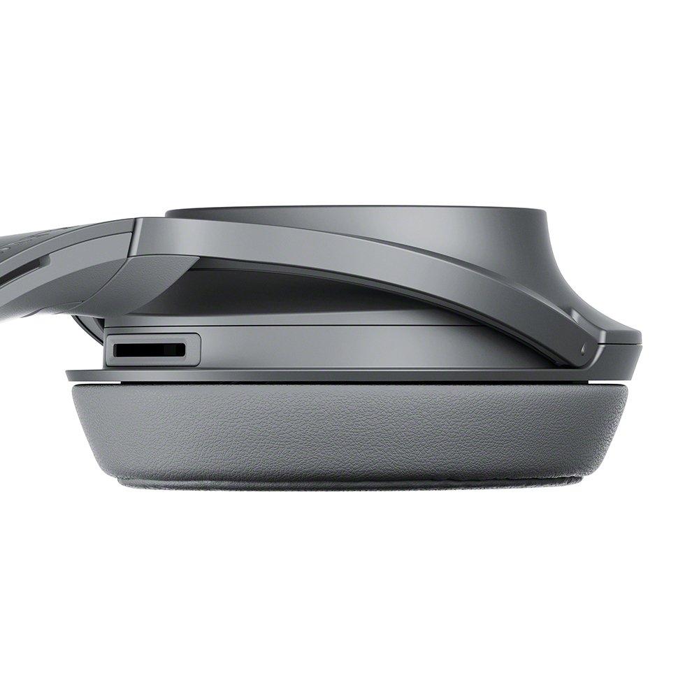 Sony H.ear On 2 Headphones MDR-H600A: Hi-Res Compatible, Closed-Back, with Remote and Mic, 2017 Model, 360 Reality Audio Certified, Grayish Black