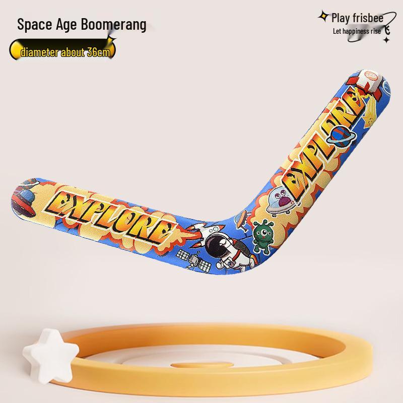 Kid's EVA Soft Boomerang Toy - Hand-Thrown Three-Leaf Dart for Flying Fun