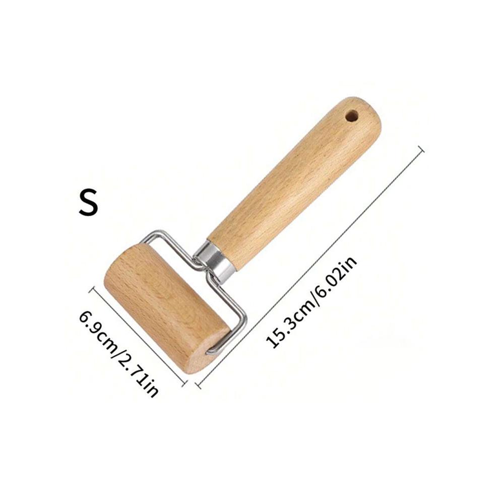 

Wood Rolling Pin With Handle for Baking Dough Roller Pastry Pasta Pizza Roller Kitchen Utensils