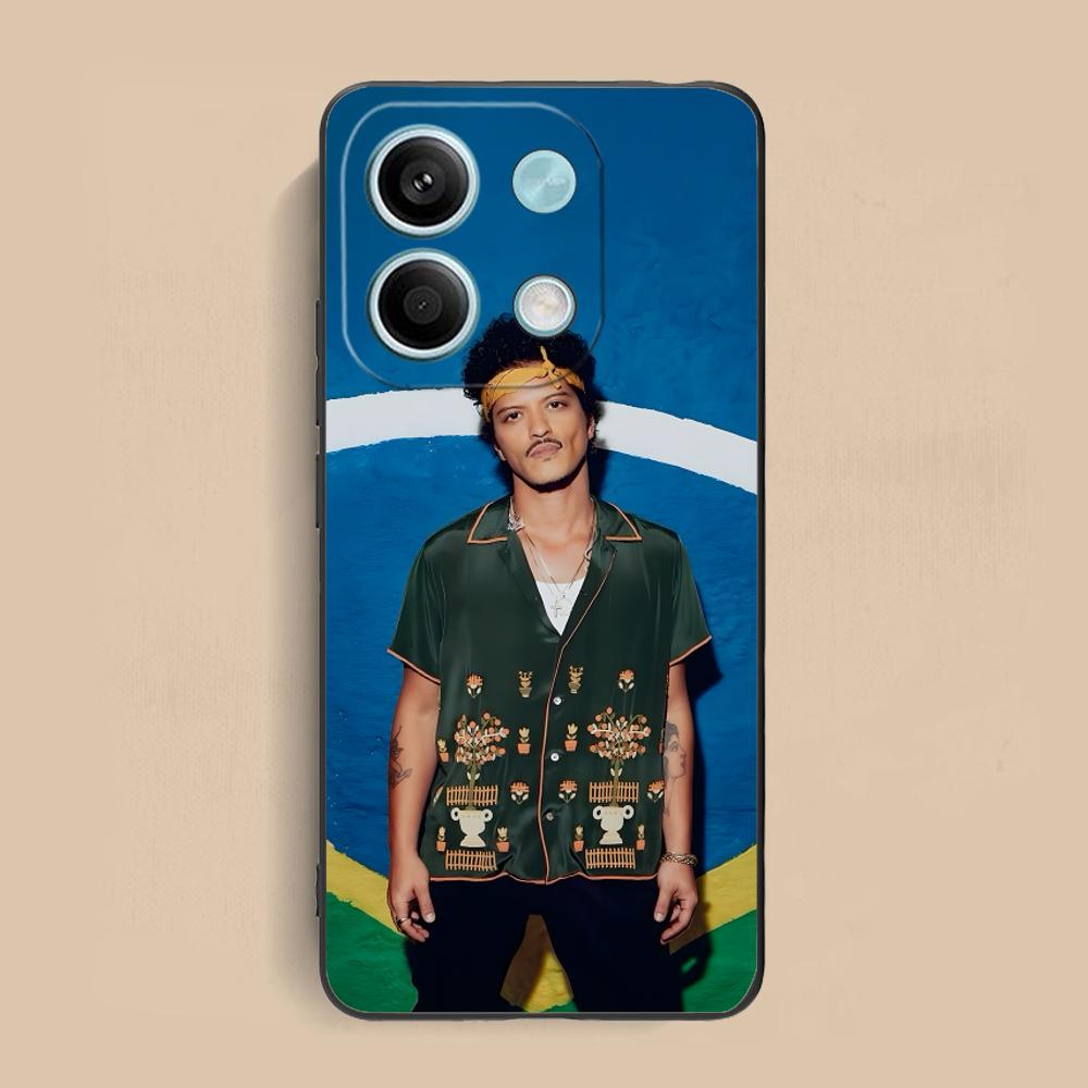 Bruno Mars Fashion Phone Case for Xiaomi Redmi Note 14 13 12 11 A5 3 2 1 Pro Plus 4G 5G Colour Printing Smartphone Pretty Cover