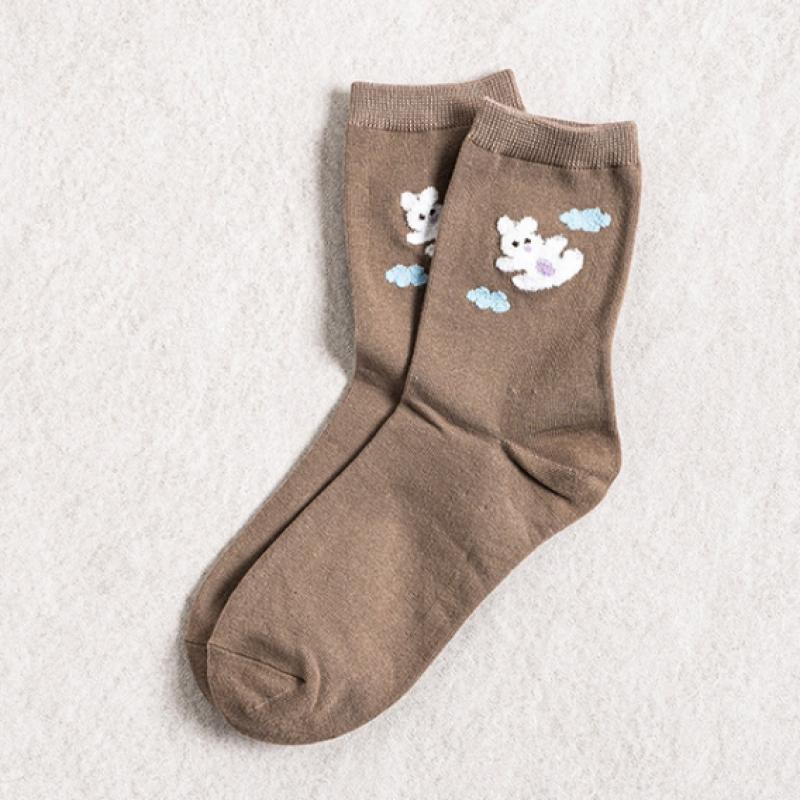 DaiSo Tactel Animal Point Women S Long SockS