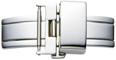 [Bambi] Leer Gesp, Vlinder Druktype, 20mm, Zilver ZS010S