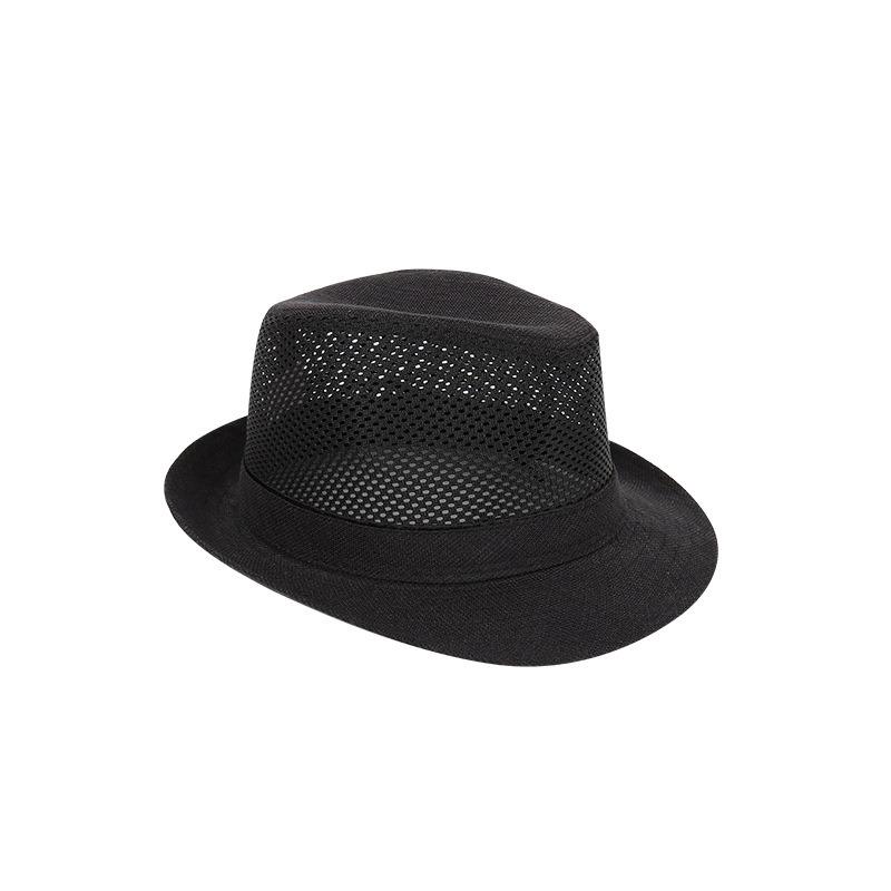 Outdoor beach top hat middle-aged men's hat sun hat summer mesh middle-aged and elderly leisure hat
