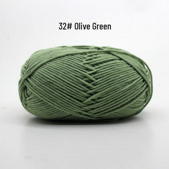 Fir de Bumbac Pieptănat cu 4 Fire pentru Căciulă și Fular Tricotate Manual pentru Bebeluși