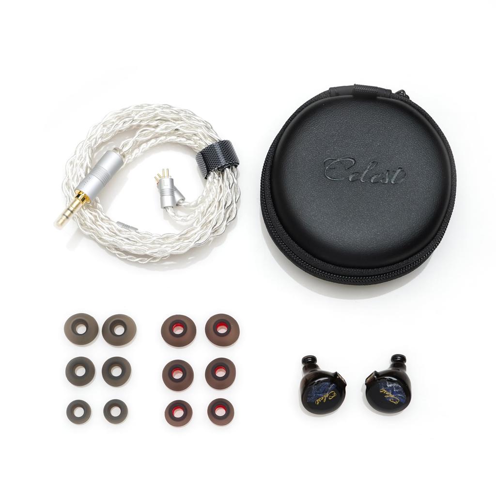 HiFiGo Kinera Celest Pandamon 10mm Square Planar Driver Look SPD IEM Earphones 2.0 In-Ear Monitors, All-New 2.0 In-Ear (Blue 3.5mm)