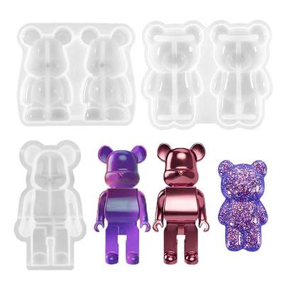 Candle Bear Shape Silicone 3D Cute Candle Mold Handmade Soaps Diy Cartoon Bear