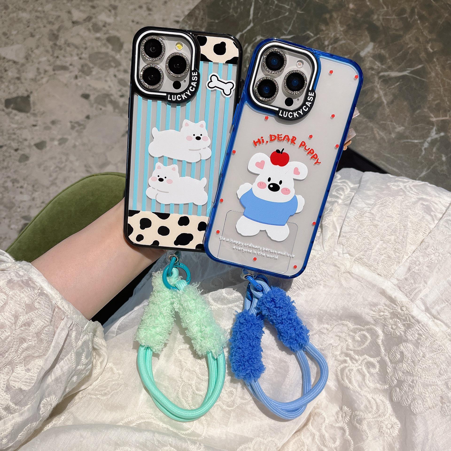 

Lucky Trendy West Dog Series iPhone 16/15 Pro Max Anti-Fall Case iPhone 16 Pro Max