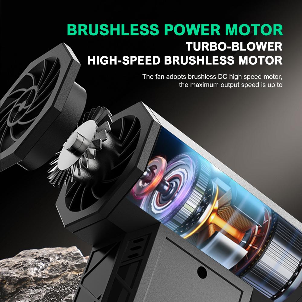 Powerful Air Blower 250000RPM Mini Turbo Jet Fan High Speed Turbo Violent Fan Brushless Motor Handheld Duct Fan PC Cleaning Tool