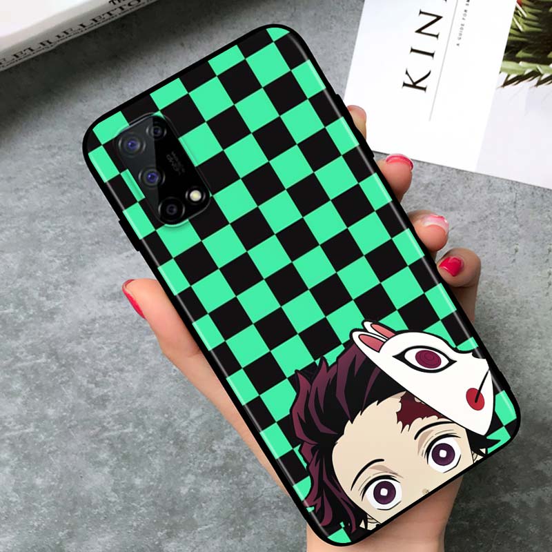 

Аниме Demon Slayer для OPPO Realme V15 X5 X3 X50 X7 X2 C17 C11 C3 C2 7 7i 6 6S 6i 5 Narzo 20 Pro Черный чехол для телефона V15 (5G)