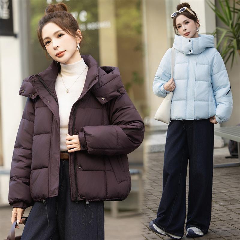 Winter new women's foreign style loose and thin cotton-padded clothes fashionable hooded thickened down cotton-padded clothes
