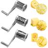 Stainless Steel Cheese Grater MultiFunction Hand Cranked Rotatable Cheese Cutter Kitchen Slicing Tool