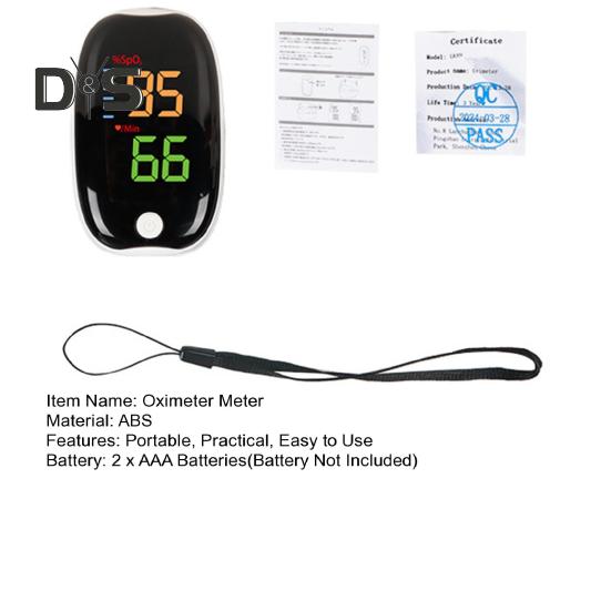 Nieinwazyjny monitor pulsoksymetru krwi Cyfrowy wyświetlacz Dokładne odczyty Bardzo precyzyjny Przenośny Łatwy w użyciu Zasilany bateryjnie Miernik pulsoksymetru