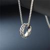 Brand All-Match Ring Necklace Dual-Use Men'S Pendant Simple Women'S Hip-Hop Personality Titanium Steel Accessories