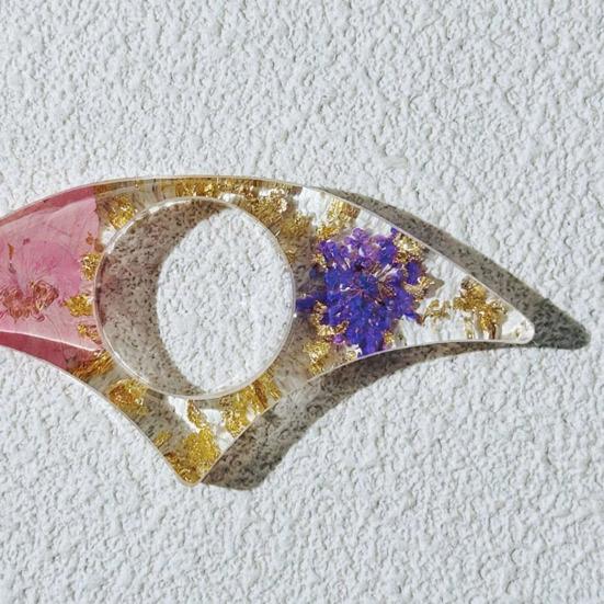 Kurutulmuş Çiçekli Reçine Kitap Sayfası Tutucu Başparmak Yüzüğü Sayfa Tutucu El Yapımı Şeffaf Çiçekli Kitap Ayracı Okuyucular İçin Okuma Aksesuarları Kitap Severler