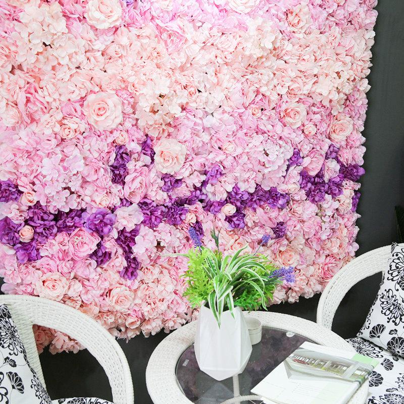 

Simulated Flower Wall Background Wall Rose Door Head Fake Flower Wedding Wall Decoration of Studio Multiple Colors Minimalist
