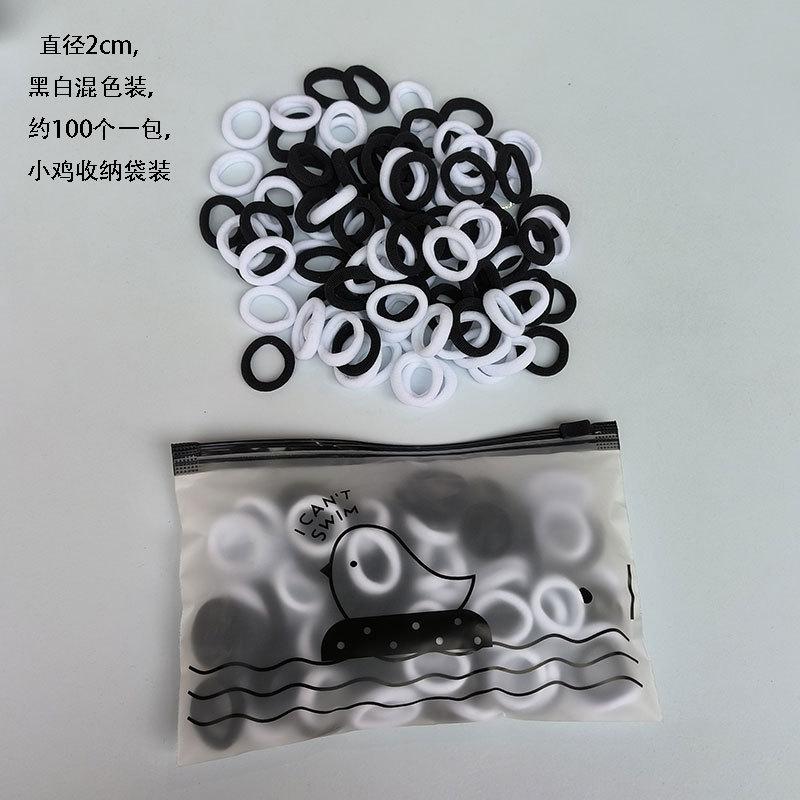 

Детская повязка на голову с высокой эластичностью 100 шт. One Size чёрный