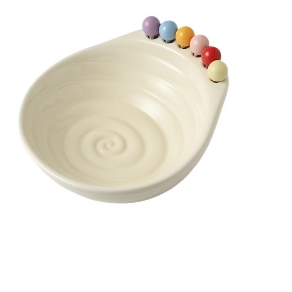 Large Capacity Fruit Bowl  with Fork Decoration Snack Plate Fruit Serving Plate  Fruit Insert белый