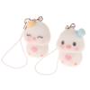 1Pc Fuzzy Cute Couple Chicks Diy Mobile Phone Chain Bag Pendant Earrings Car Pendant