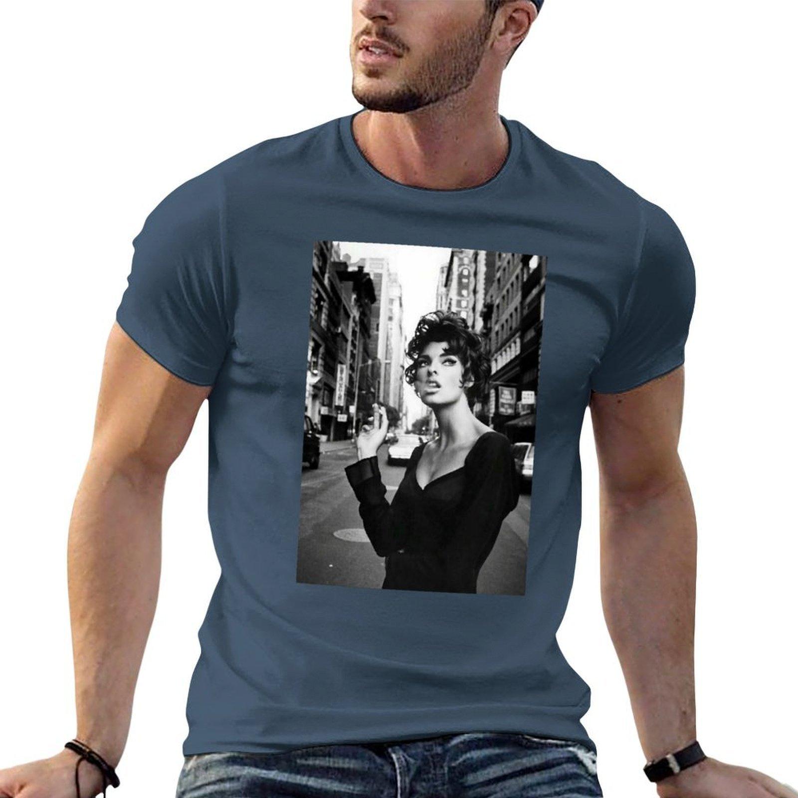 Smoking Girl In Street Tshirt Plus Size Gym Sports Tshirt S