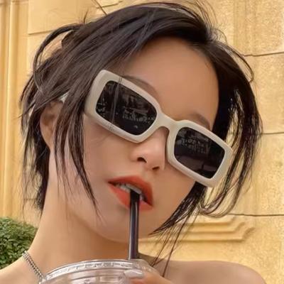 Retro Square Small Frame Sunglasses for Women Personalized Colorful Hip-hop Driving Shades Glasses Outdoor UV400 Sunglasses
