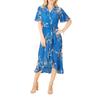 Mela London Womens/Ladies Floral V Neck Flutter Wrap Dress